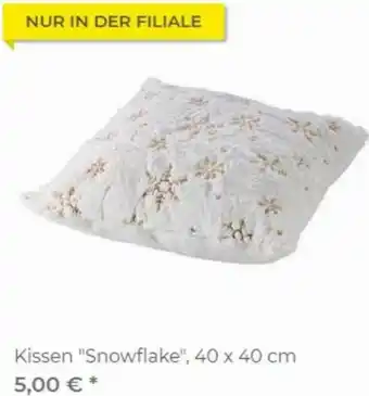 Kissen "Snowflake" 40x40 cm