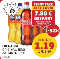 PENNY Coca-cola original, zero od. fanta Angebot