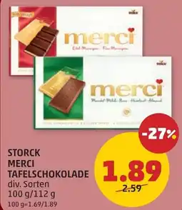 PENNY Storck merci tafelschokolade Angebot