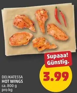 PENNY Delikatessa hot wings Angebot