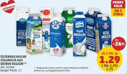 PENNY Österreichische vollmilch aus deiner region Angebot