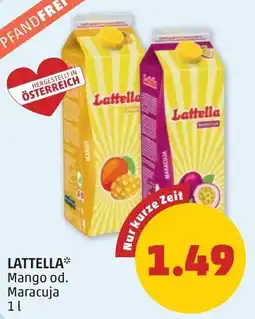 PENNY Lattella Mango od. Maracuja Angebot