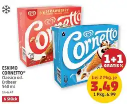 PENNY Eskimo cornetto classico od. erdbeer Angebot