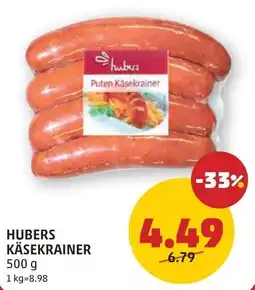 PENNY Hubers käsekrainer Angebot