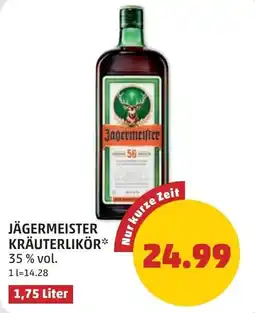 PENNY JÄGERMEISTER KRÄUTERLIKÖR Angebot