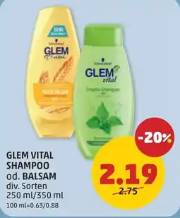 PENNY Glem vital shampoo od balsam Angebot