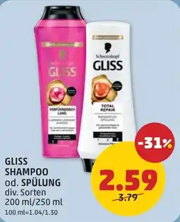 PENNY Gliss shampoo od spülung Angebot