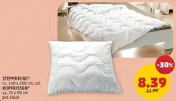 PENNY Steppdecke od. kopfkissen Angebot