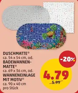 PENNY Duschmatte od. badewannen- matte od. wanneneinlage mit motiv Angebot