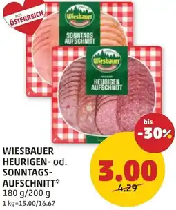 PENNY Wiesbauer heurigen- od. sonntags- aufschnitt Angebot