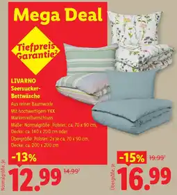 Lidl Livarno seersucker- bettwäsche Angebot