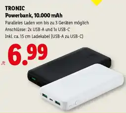 Lidl Tronic Powerbank, 10.000 mAh Angebot