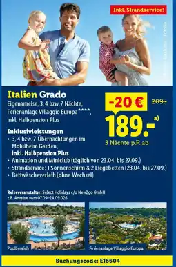 Lidl Italien Grado Angebot
