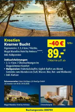 Lidl Kroatien Kvarner Bucht Angebot