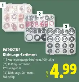 Lidl Parkside Dichtungs-Sortiment Angebot