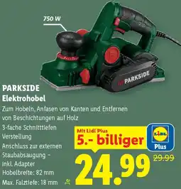 Lidl Parkside Elektrohobel Angebot