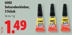 Lidl Uhu Sekundenkleber, Angebot