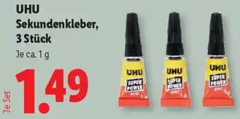 Lidl Uhu Sekundenkleber, Angebot