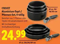 Lidl Crivit Aluminium-Topf-/ Pfannen-Set Angebot