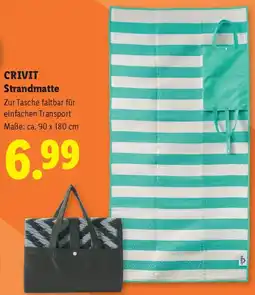 Lidl Crivit strandmatte Angebot