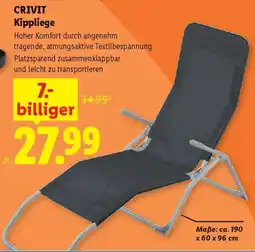 Lidl Crivit kippliege Angebot