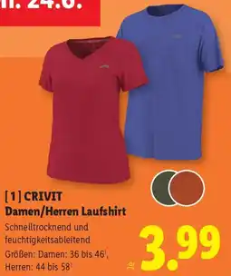 Lidl Crivit Damen/Herren Laufshirt Angebot