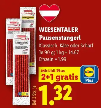 Lidl Wiesentaler pausenstangerl Angebot