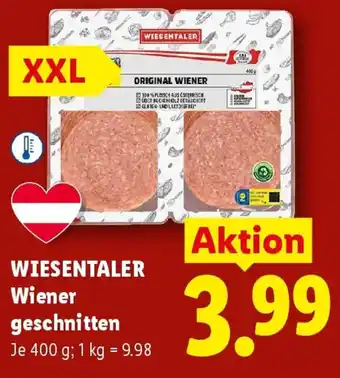 Lidl Wiesentaler Wiener geschnitten Angebot