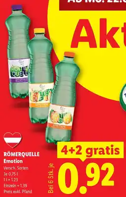 Lidl Römerquelle emotion Angebot