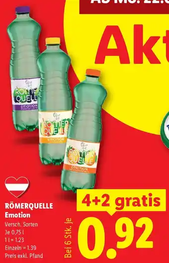 Lidl Römerquelle emotion Angebot