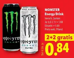 Lidl Monster energy drink Angebot