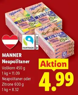 Lidl Manner neapolitaner Angebot