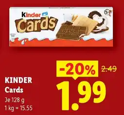 Lidl Kinder cards Angebot