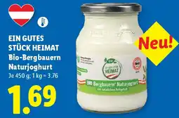 Lidl Ein gutes stück heimat bio-bergbauern naturjoghurt Angebot