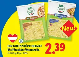 Lidl Ein gutes stück heimat Bio Pizzakäse/Mozzarella Angebot