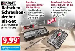 Norma KRAFT Ratschen- Schraubendreher Bit-Set Angebot