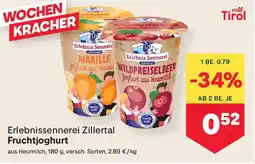 MPreis Erlebnissennerei Zillertal Fruchtjoghurt Angebot