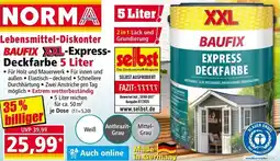 Norma Lebensmittel-Diskonter BAUFIX XXL-Express- Deckfarbe Angebot