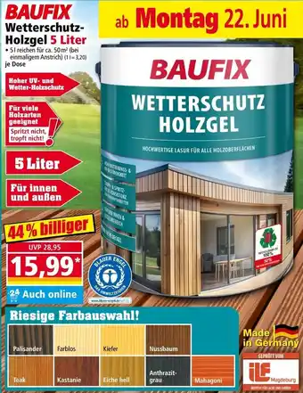 Norma Baufix wetterschutz- holzgel Angebot