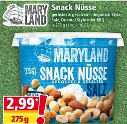 Norma Maryland snack nüsse Angebot
