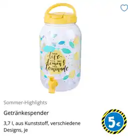 TEDi Getränkespender Angebot