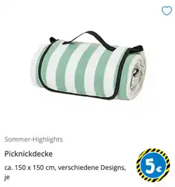 TEDi Picknickdecke Angebot