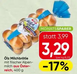Spar Ölz Milchbrötle Angebot