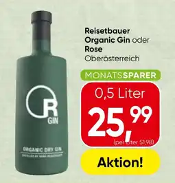 Spar Reisetbauer organic gin oder rose Angebot