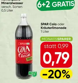 Spar Spar cola oder kräuterlimonade Angebot