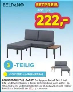 Möbelix Loungegarnitur cadiz Angebot