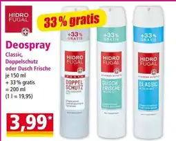Norma Deospray Classic, Doppelschutz oder Dusch Frische Angebot