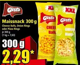 Norma Maissnack Cheese Balls, Onion Rings oder Pizza Rings Angebot
