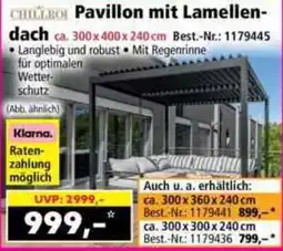 Norma Pavillon mit Lamellen- dach Angebot