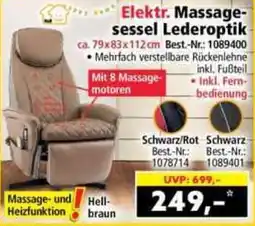 Norma Elektr. Massage- sessel Lederoptik Angebot